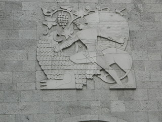 Armrnia. Erevan. Wall bas-relief