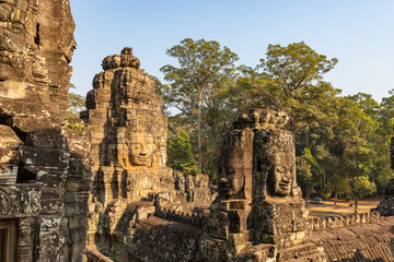 Bayon Temple at Angkor Thom. Siem Reap, Cambodia.