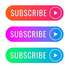 Subscribe modern button