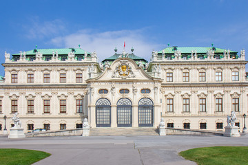 Fototapeta na wymiar Schloss Belvedere , Wien , Österreich