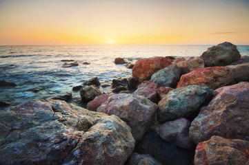 Beautiful seascape. Composition of nature.