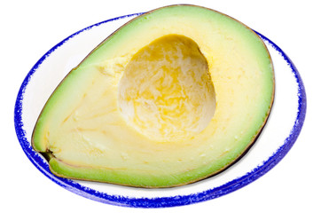 Avocat sur assiette 