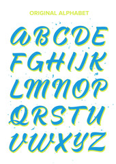 ABC_calligraphy_green