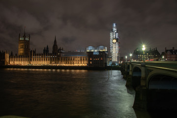 Fototapeta premium London Night at Thames