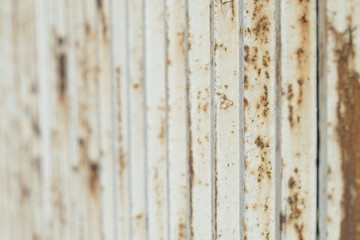 Obraz premium Weisser rostiger Zaun