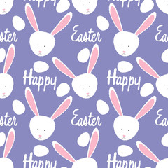 Happy Easter seamless pattern.