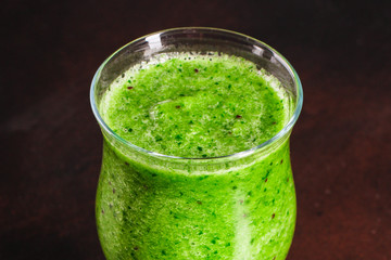 green smoothies (greens, spinach, celery - detox) super food. Food background