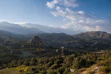 Landscape with mountains, Crete, Greece