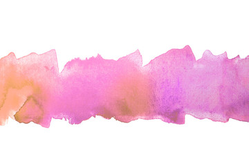 Obraz premium Purple inked watercolor stain