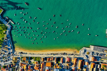 Küste von Trafaria und Lissabon Luftbilder - DJI Mavic 2 Drohne