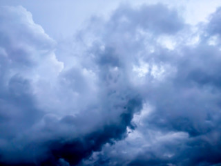 Blue sky background with clouds