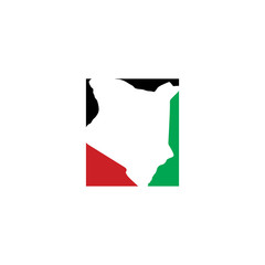 kenya map logo icon vector symbol element