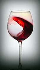 glass of red wine
