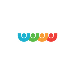 teamwork symbol element people symbol partners logo
