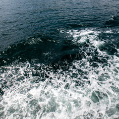 Blue and turquoise water with irregular wave structure