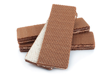Brown wafer closeup