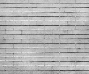 Gray Brick wall texture close up. Top view.