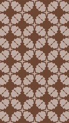 Ornate geometric pattern and two-tone abstract background