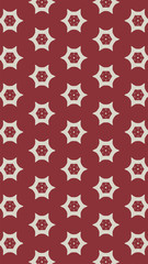 Ornate geometric pattern and two-tone abstract background