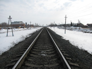 Obraz premium рельсы дорога