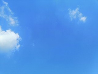 Beautiful blue sky background texture, wallpaper and landscapes