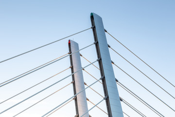 Fototapeta premium cable stayed bridge geometry