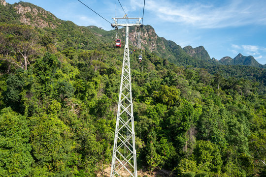 View from the Sky Cab in Langkawi, Malysia.