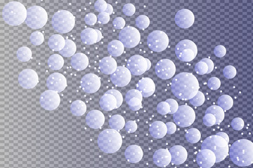 Glow isolated white transparent light effect set