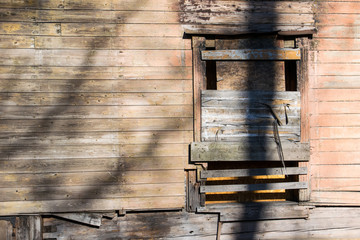 old abandoned wooden house
