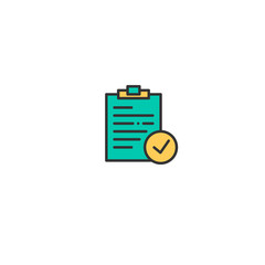 Notepad icon design. Interaction icon vector design