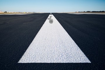 Surface level of airport runway