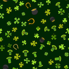 Saint Patrick's Day Vector Seamless