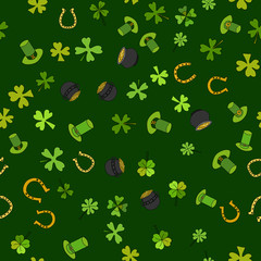 Saint Patrick's Day Vector Seamless