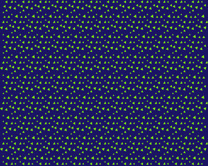 geometric pattern green triangles randomly arranged on a blue background