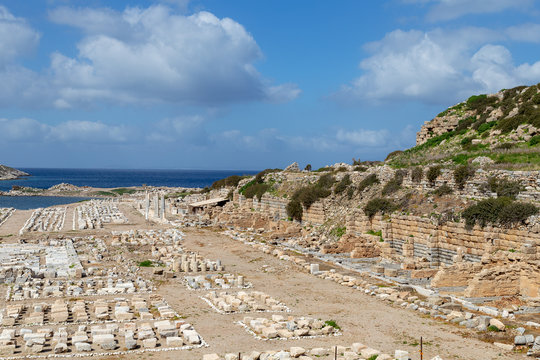 Knidos (Cnidos) Ancient City in Datca, Mugla / Turkey