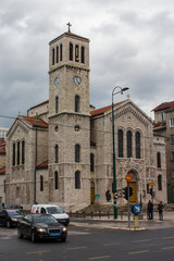 Fototapeta na wymiar Saint Joseph's Church in Sarajevo. Bosnia and Herzegovina