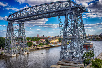 Fototapeta premium Iron Bridge in La Boca - Buenos Aires