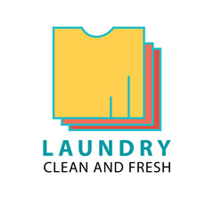 Fototapeta na wymiar laundry logo vector illustration