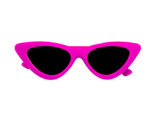 Pink Sunglasses on whiOrange or Red Sunglasses on white backgoundte backgound
