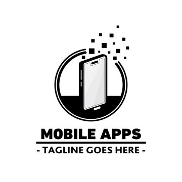 Mobile apps logo. Vector and illustration.