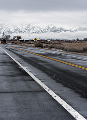 Snow, Mountain and Road