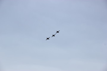 Obraz premium Flugzeug show berlin ILA