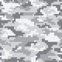 Digital pixel camouflage. Seamless background. Vector graphics.