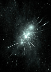Fototapeta premium galaxy in a free space