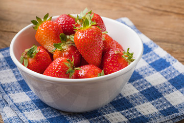Fresh strawberries from home garden.