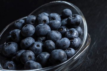 Blueberry antioxidant organic in a bowl.