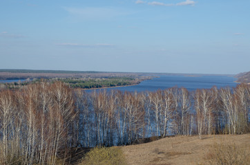 landscape with lake and sky