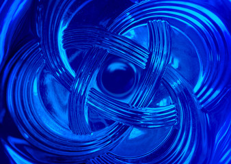 Blue abstract wave background.