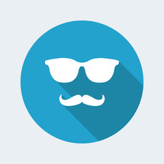 Vintage sunglasses and mustache