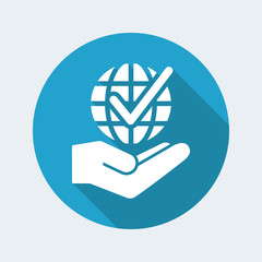 Worldwide services concept icon